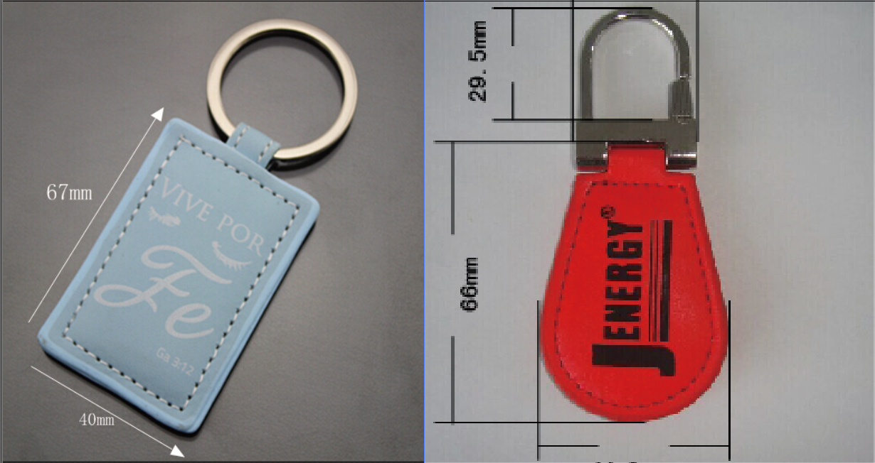 RFID Leather Keyfob printing